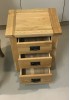 Alisha Bedside Table W50cm - Solid Oak
